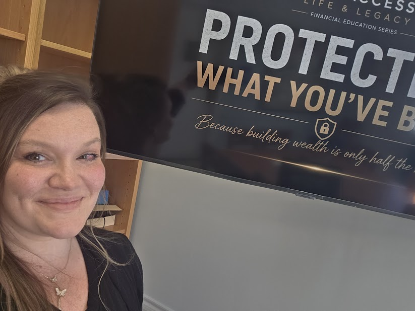 Jena Prevo leading a financial education presentation